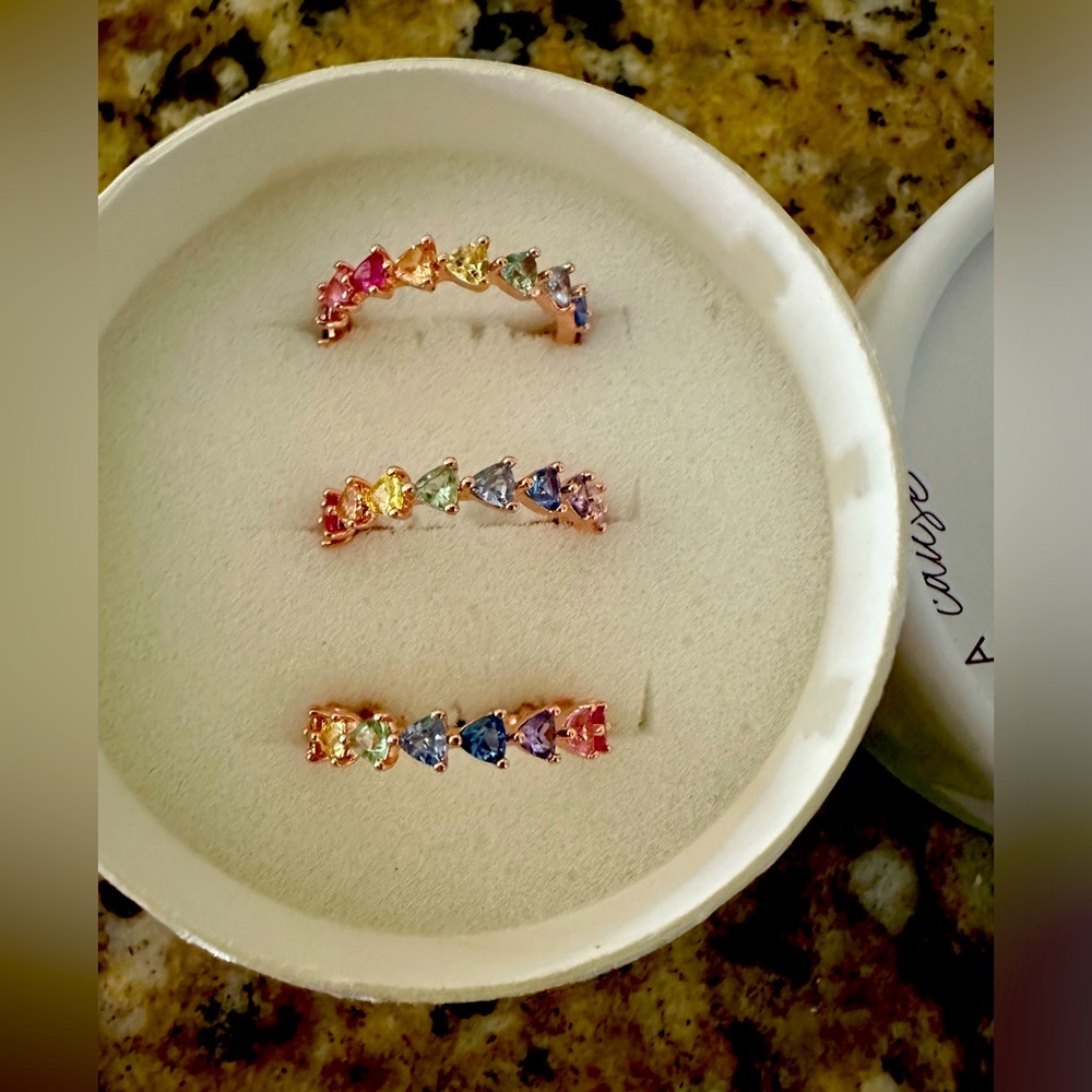 Bomb Party Mental Health Awareness Rings size 6 with box !